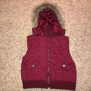 NWOT Calvin Klein Women’s Vest with Hood